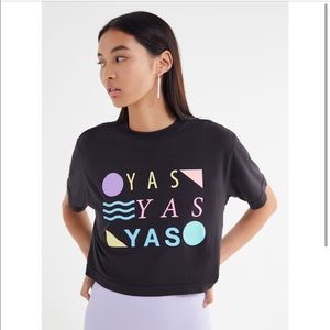 UO 90’s Style Crop YAS T-Shirt Cooke Collective